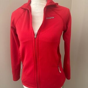 Patagonia Red Full-Zip Technical Fleece Jacket Women’s